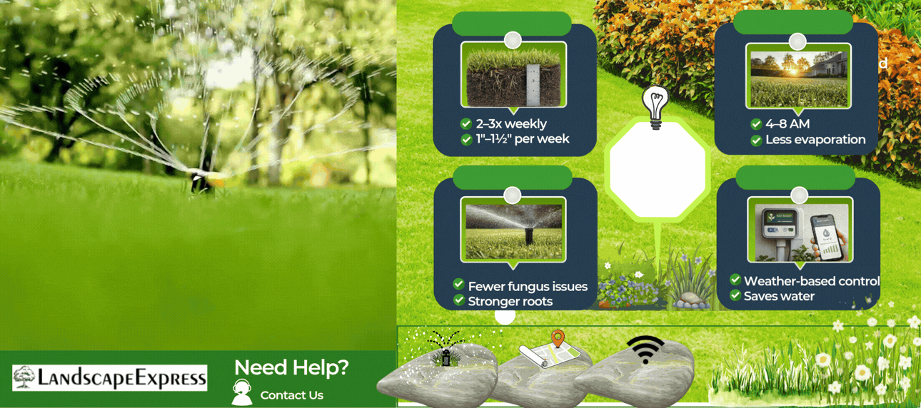 Smart Watering for Flower Mound Lawns